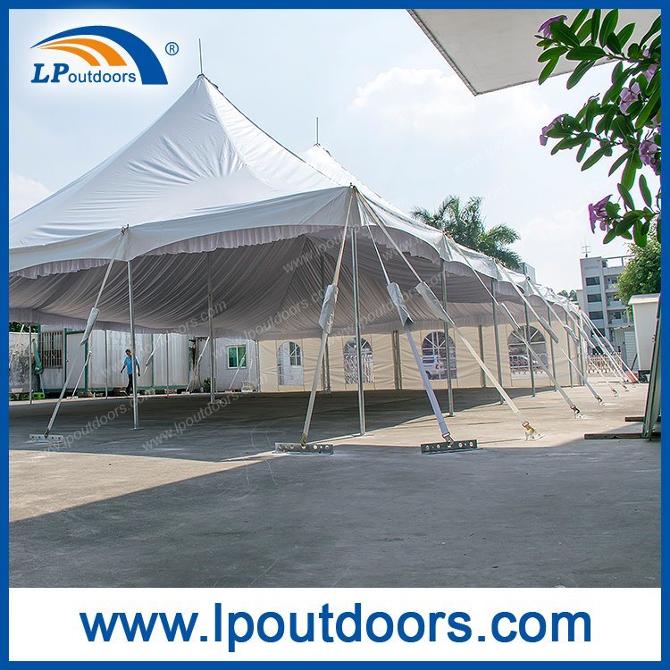40X80 Outdoor High Peak Peg And Pole Tent with Roof Lining for Wedding