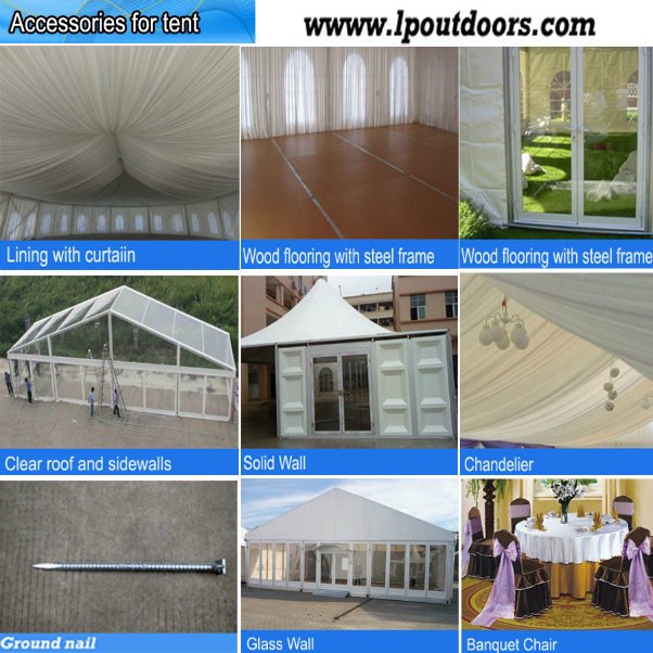 15X30m Outddor Luxury Wedding Marquee Party Church Tent for 350 People