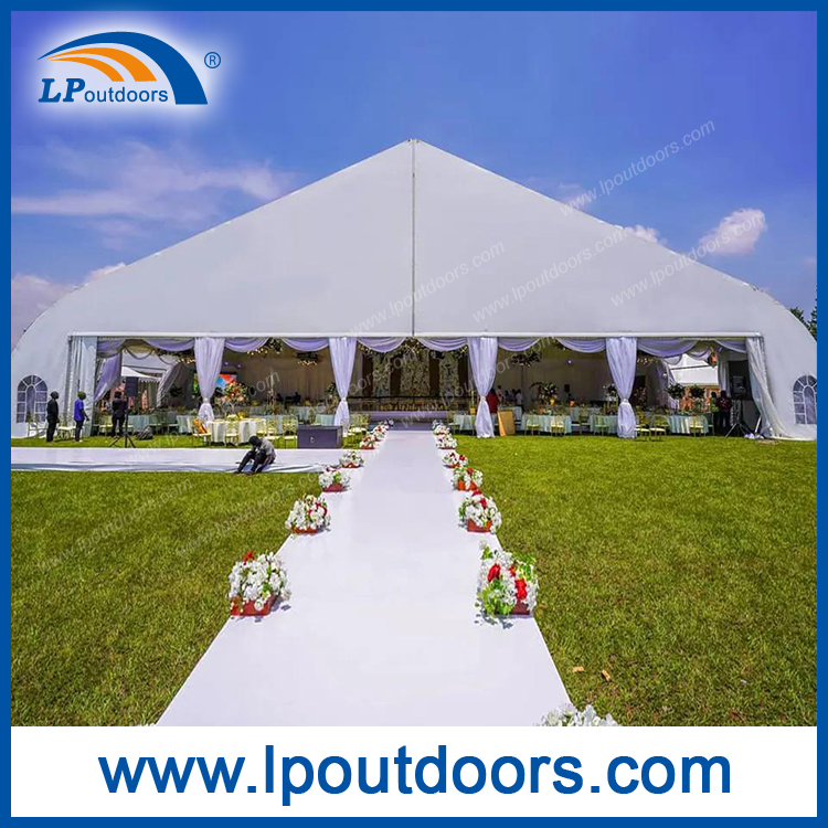 30m Clear Span Luxury Wedding Tent Curve Heart Shape Aluminum Frame Outdoor Canopy Marquee Party Tent