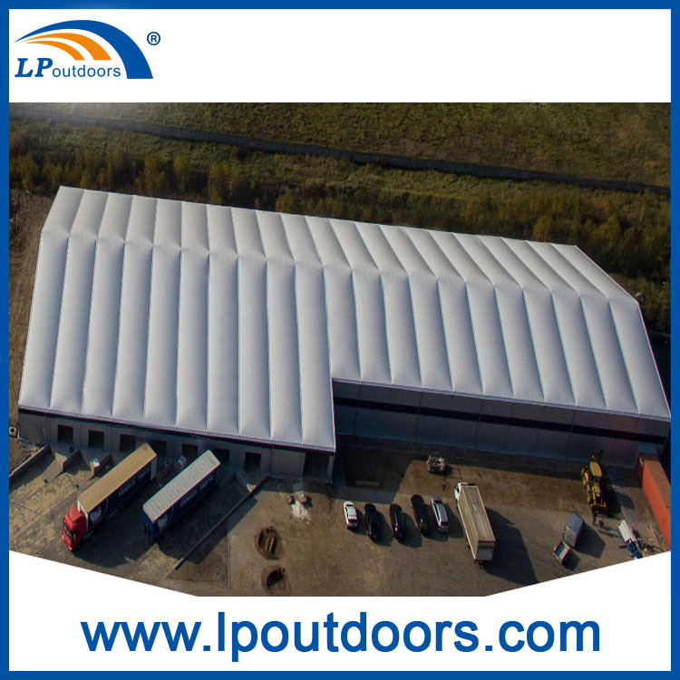Large aluminum temporary structure heat isolation building industrial tent for storage use