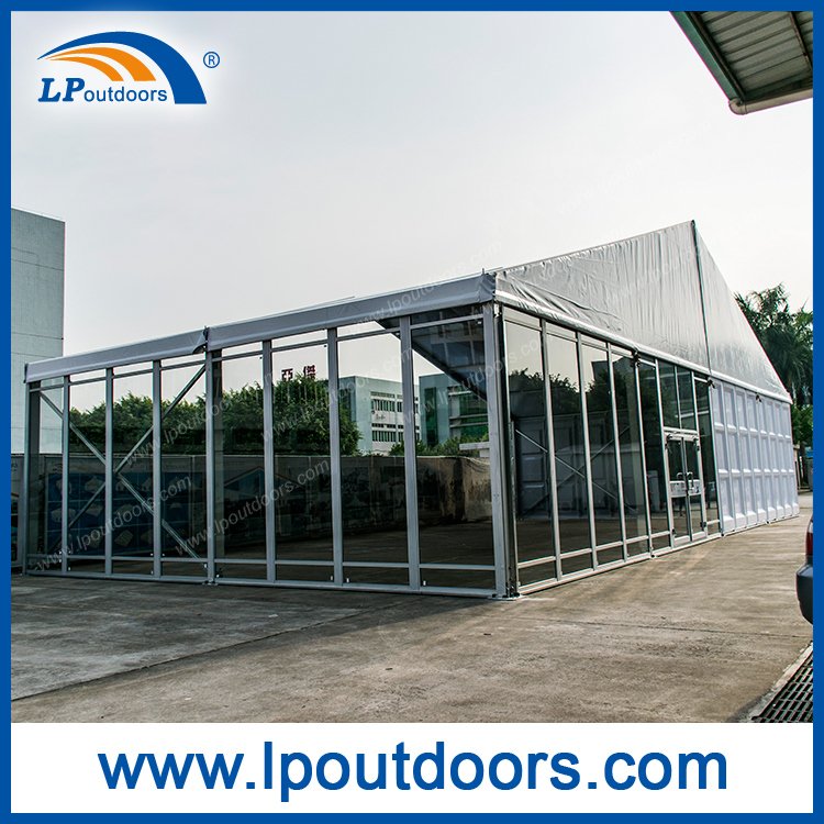 Outdoor Large Glass Panel with Door Exhibition Tent for Event