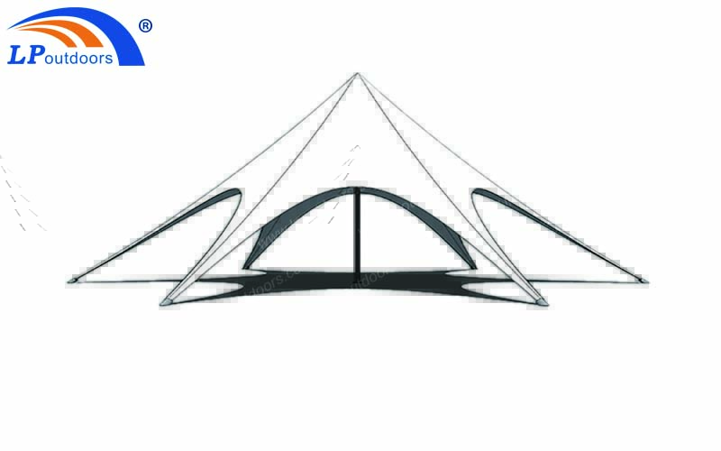 12m single top star tent