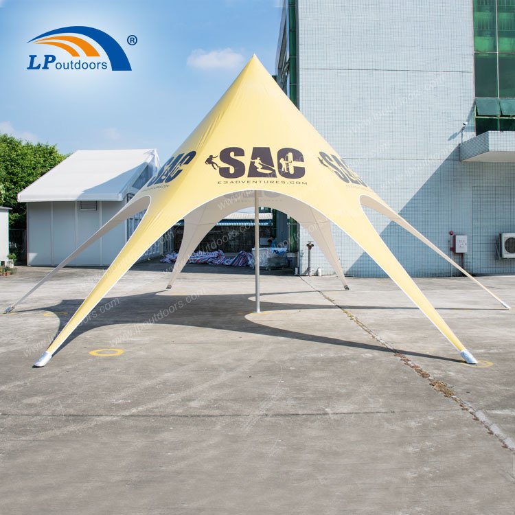 Dia 12m Star Advertising Display Tent For Promotion