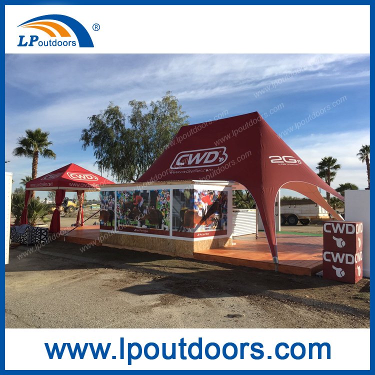 10X14m Top Double Peak Star Tent For Advertising