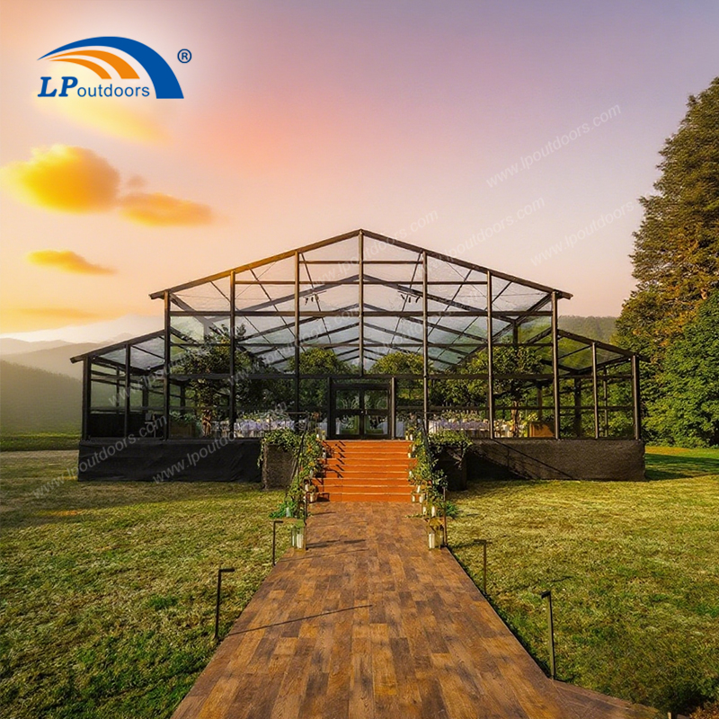 Cathedral tent for wedding