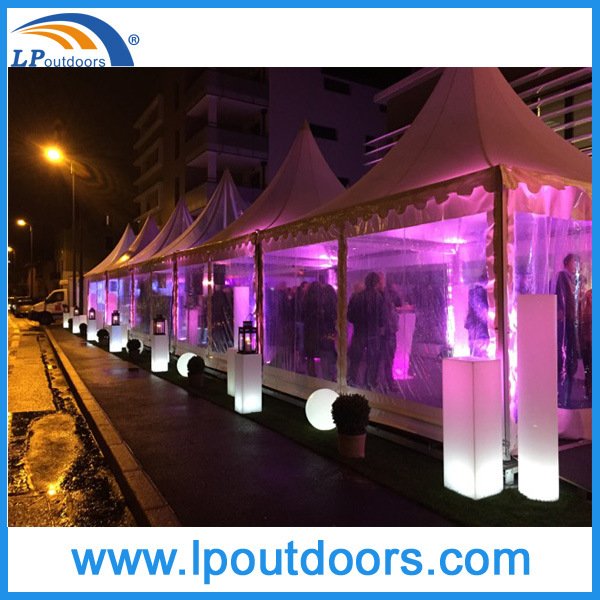 6X6 Gazebo Event Tent Marquee Pagoda Tent with Wood Floor for Big Promotion
