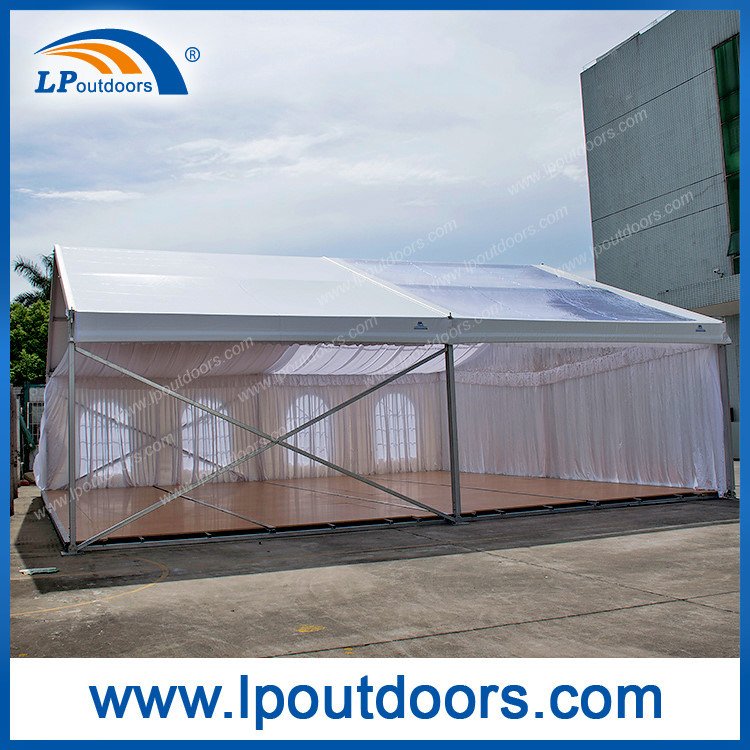 Mobile Transparent Car Show Tent with Wooden Floor
