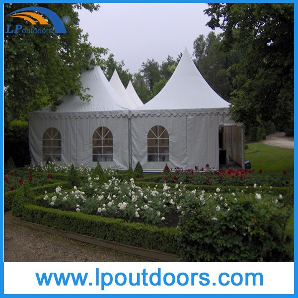 3x3m White PVC High Peak Pagoda Tent for Party Event