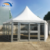 Dia 8m 100 Seater Tent High Peak Pagoda Tent With Glass Wall