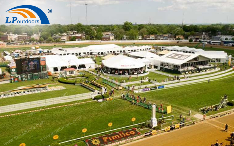 tents for the annual running of the Preakness Stakes tents for the annual running of the Preakness Stakes