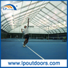 Large 40X55m Clear Curved marquee for Tennis courts.