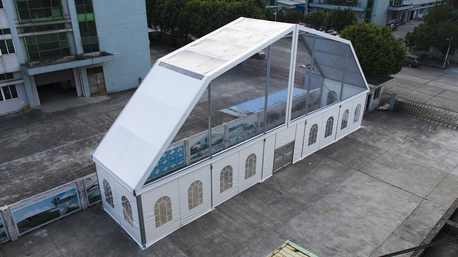 25m Clear Polygon Roof Aluminum Frame Canopy Tent for Outdoor Events