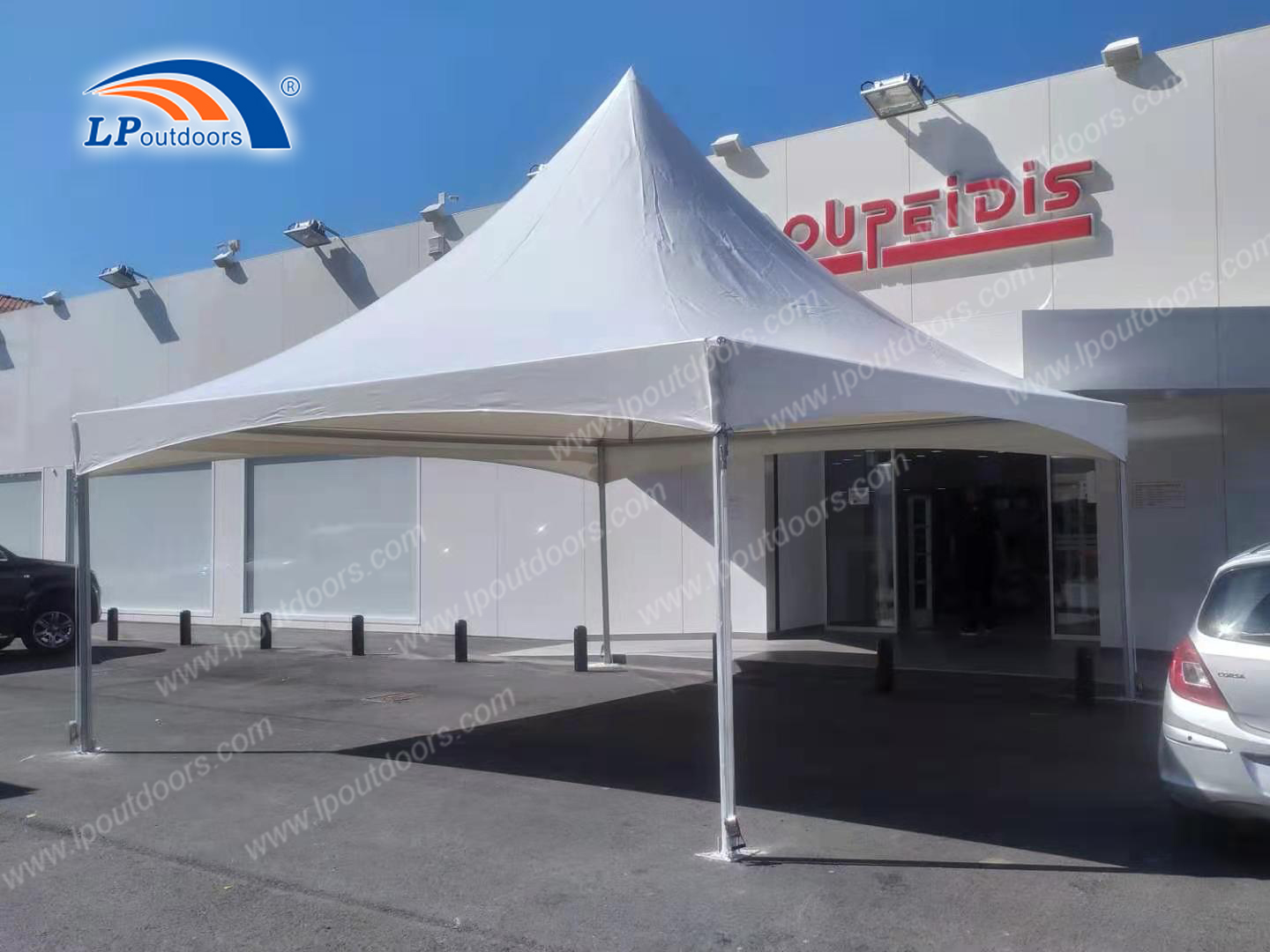 20X20' Outdoor High Peak White PVC Party Marquee Pagoda Gazebo Tent for Event