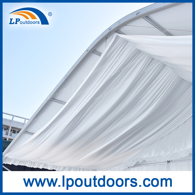 15m Luxury Arch Roof Aluminum Frame Canopy Tent with Keder Lining for Outdoor Wedding Party