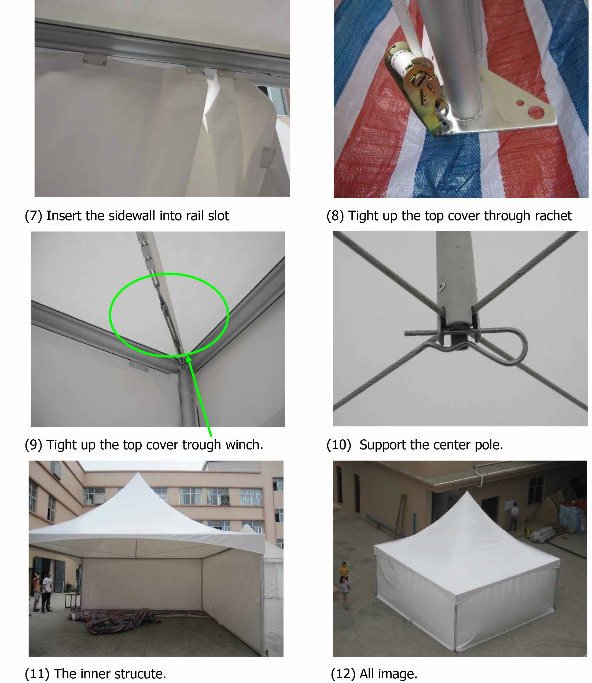 20X20' Outdoor Aluminum Frame Spring Top Marquee Tension Tent