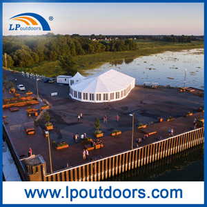 Multiside Polygonal Hexagonal Octagonal Irregular Shape Combined Mixed Tent for An Outdoor Party Restaurant Catering