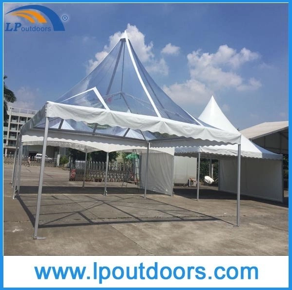 6X6m Outdoor Aluminum High Peak Transparent Marquee