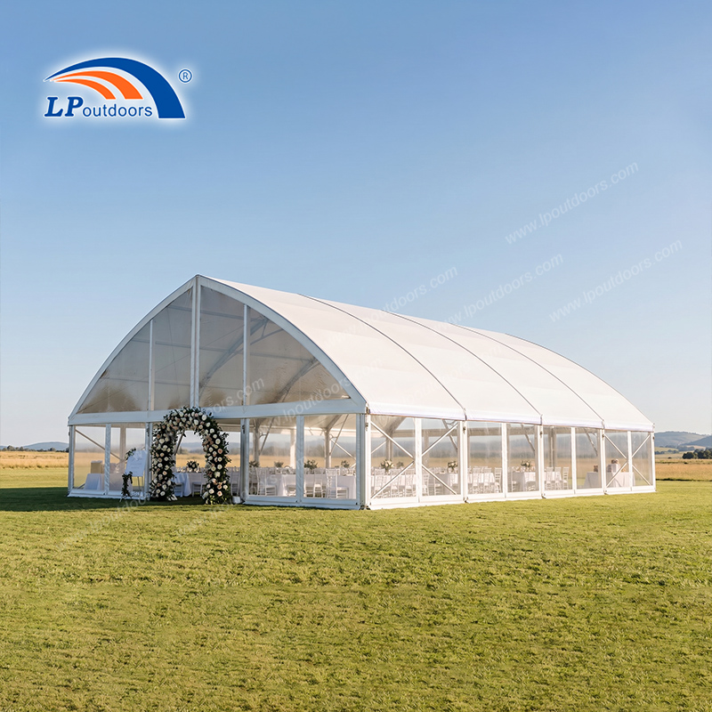 15m White Arch Orangery Tent for Sale | Elegant Wedding Solution