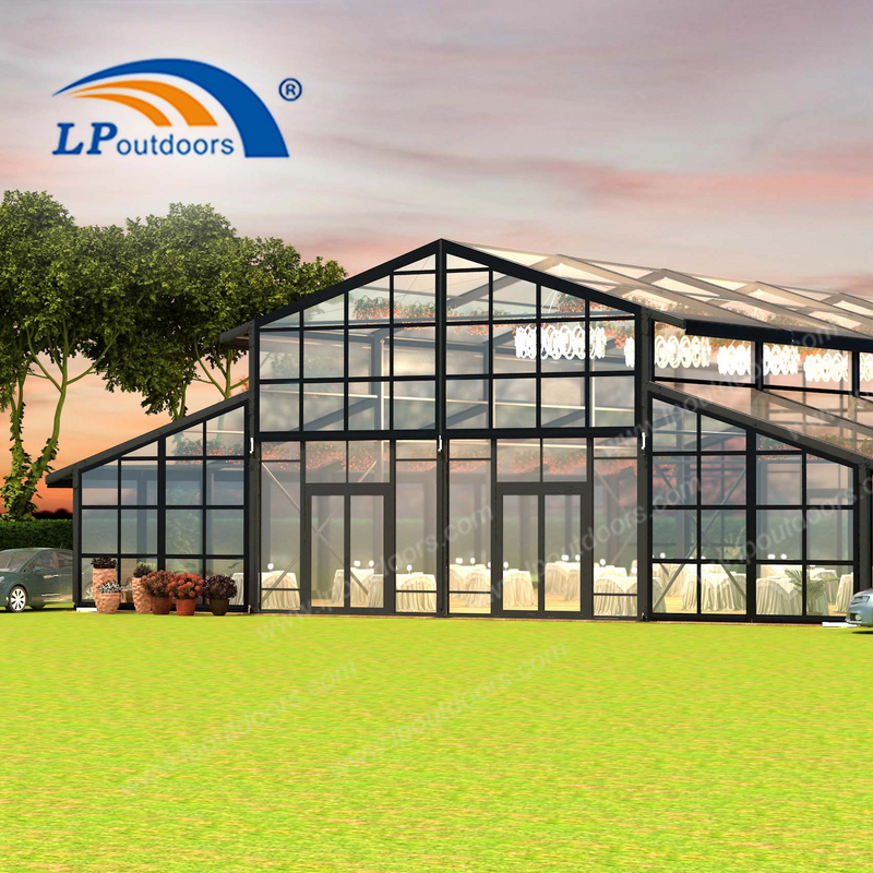 Large Atrium Tent with Clear Panels for Garden Weddings And Outdoor Shows