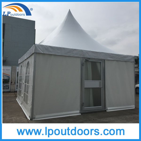 5mX5m Outdoor Pagoda Tent with Glass Window Door and Lining 
