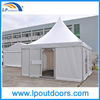 5X5m Luxury Glass Door Aluminum Pagoda Tent for Hotel Outdoor Reception with lining