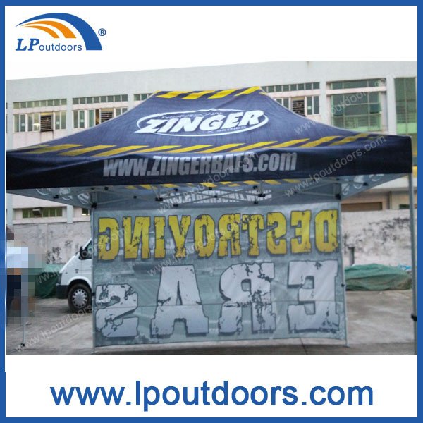Folding Canopy Gazebo 10x15FT Custom Printing Easy Collapsible Pop up Trade Show Tent