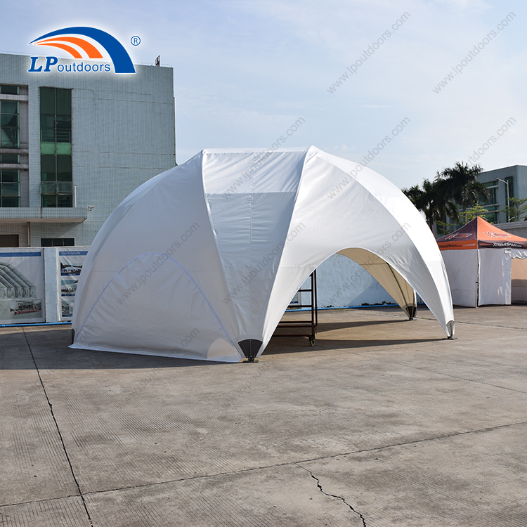 Customized spider shape dia9m hexagon dome tent for advertising event