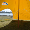 Wood Grain Star Tent | Faux Timber Canopy for Outdoor Glamping