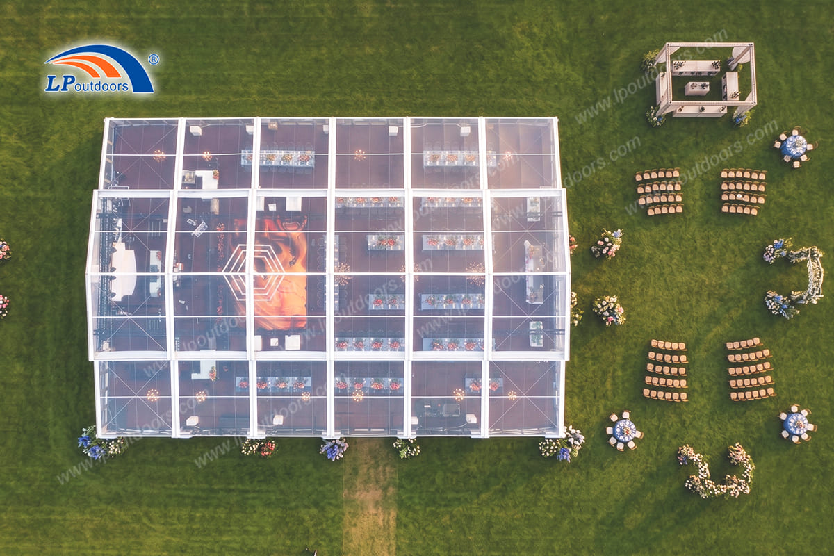 White Atrium Tent for 500 People Wedding for Sale | LP Outdoors