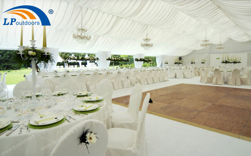 Aluminum Outdoor Large Wedding Marquee Tent With White Lining