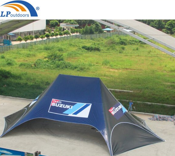 16X21m Custom Printed Advertising Trade Show Display Star Shade Tent