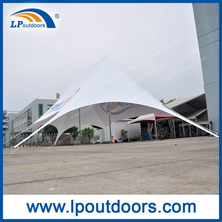 Outdoor Double Peak Logo Car Show Display Exhibition Tent