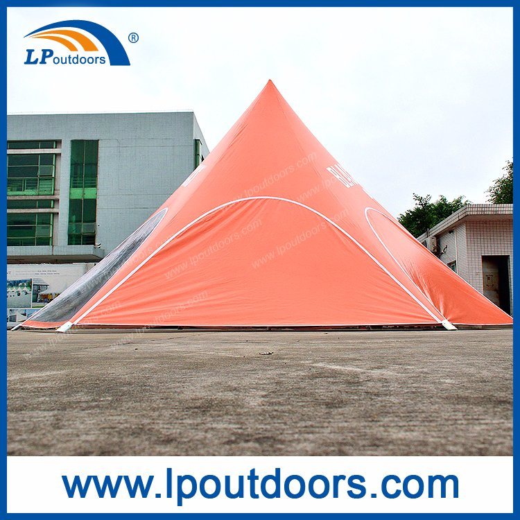 Dia8m Small Outdoor Aluminum Customs Printing Canopy Star Shaped Star Tent for Sale