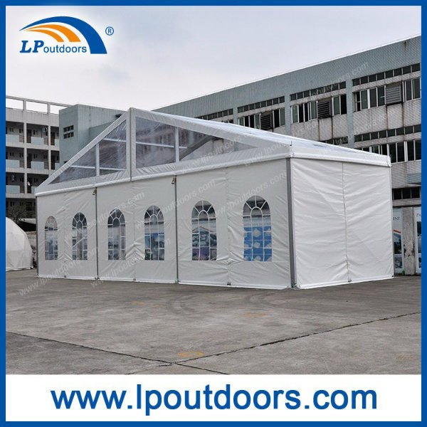 Outdoor Transparent Roof Cover 15m Clear Span Marquee Tent for 500 Capacity Party