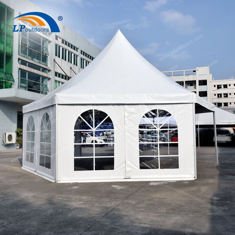 Dia 8m Outdoor Aluminum Hexagon Pagoda Tent For Event from China Manufacturer - LP outdoors