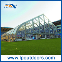 UV protection curved transparent tent temporary party building for entertainment events