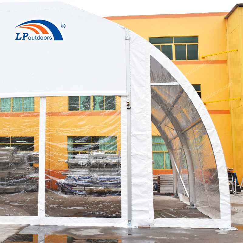 30m Luxury Wedding Tent Curve Shape Aluminum Frame Outdoor Marquee