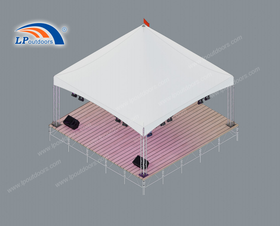Heavy Duty Truss High Peak Frame Tent with Light Rigging | 5.9x5.9m