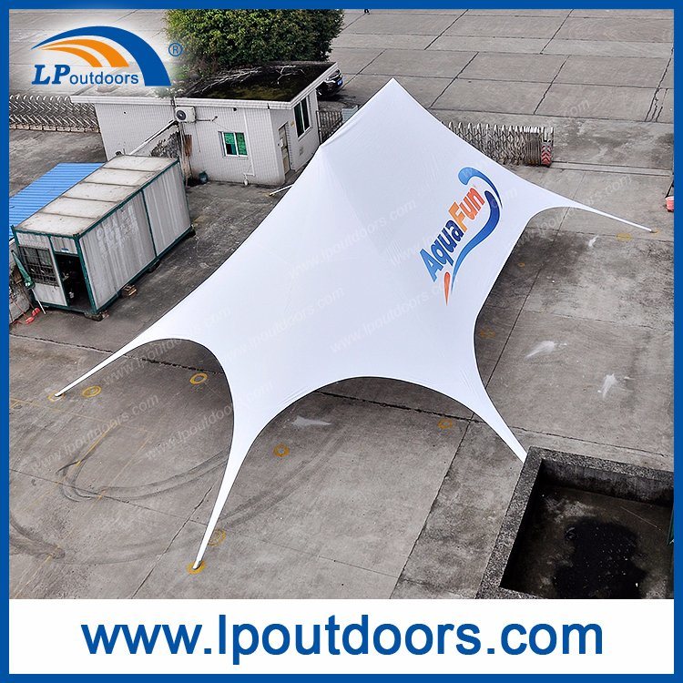 Outdoor Double Peak Logo Car Show Display Exhibition Tent