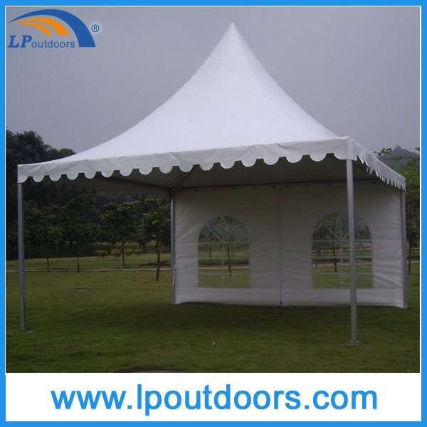 5mX5m Outdoor Pagoda Tent with Glass Window Door and Lining 