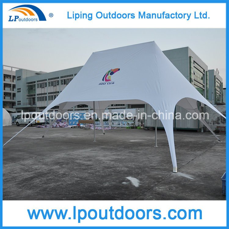 Outdoor 10X14m Aluminum Star Shade Logo Printing Star Tent