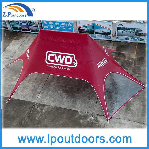 10X14m Top Double Peak Star Tent For Advertising