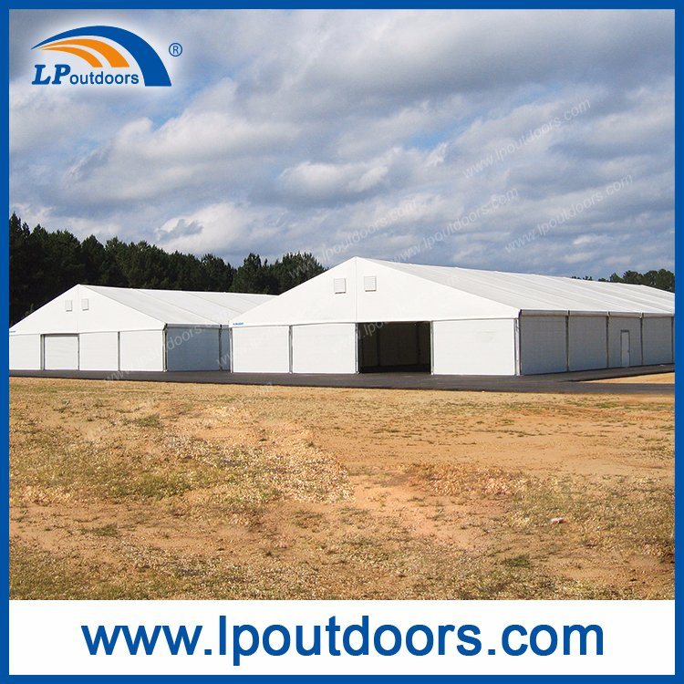 20X50m Outdoor Large Clear Span High Quality Marquee Warehouse Tent with Roller Door