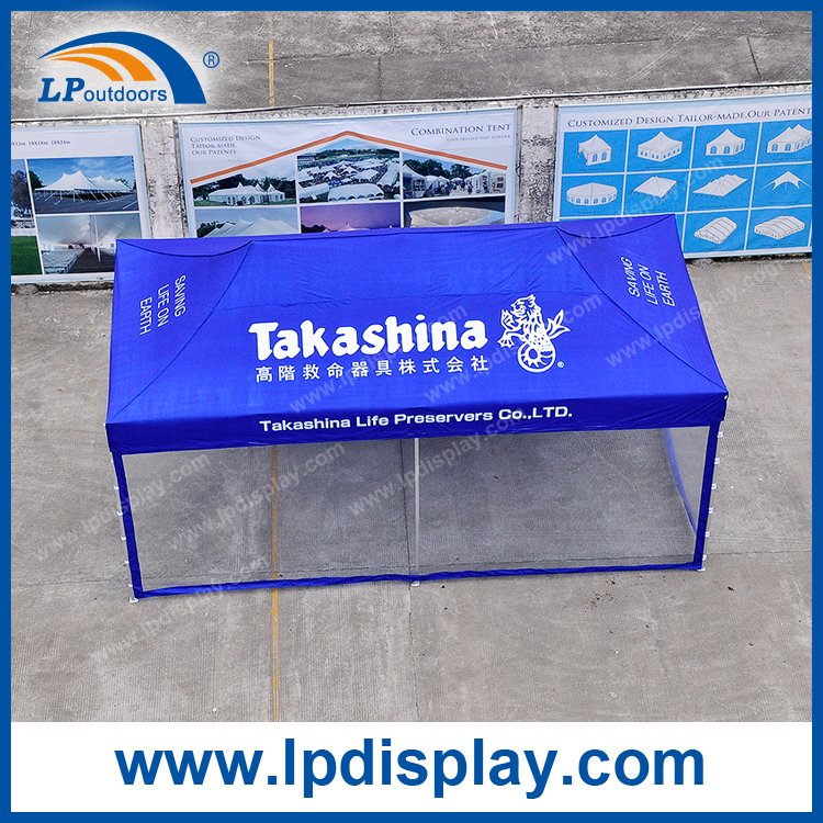 3x6m Folding Tent with Sidewalls Custom Logo For Outdoor Trade Show Events