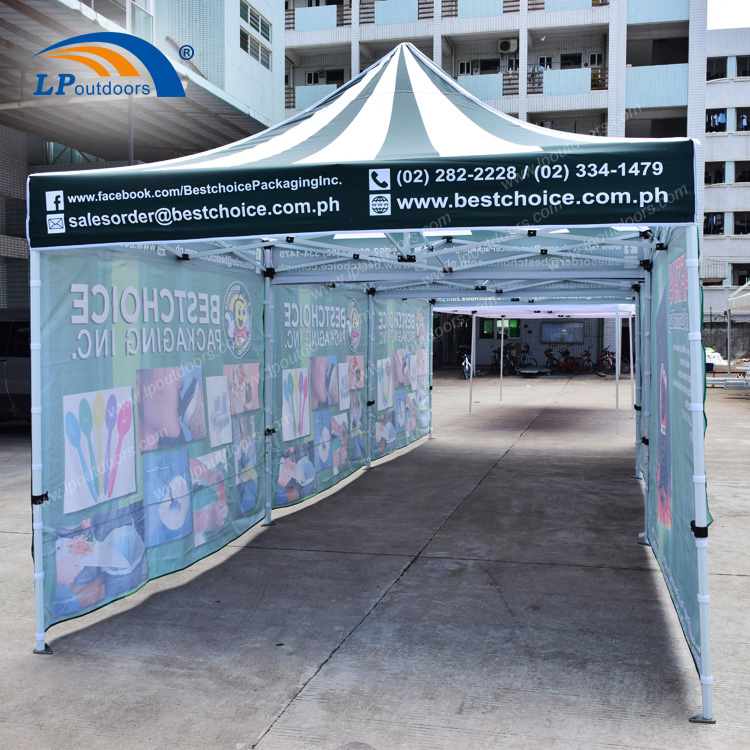 Customized Advertising 3x3m Aluminum Canopy Tent For Trade Show from China Manufacturer LP outdoors