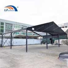 300 Seater 300 People Clear Transparent Roof Iron Art Black Frame Tent for Wedding Event