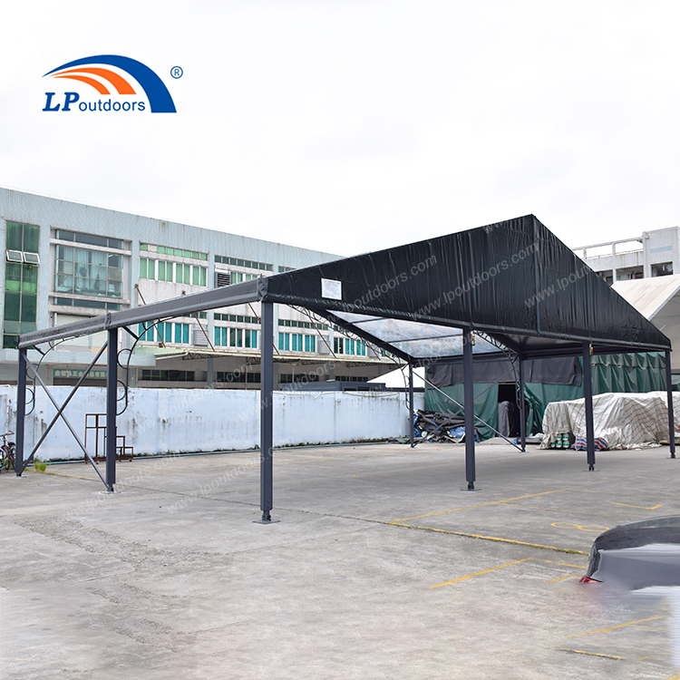 300 Seater 300 People Clear Transparent Roof Iron Art Black Frame Tent for Wedding Event