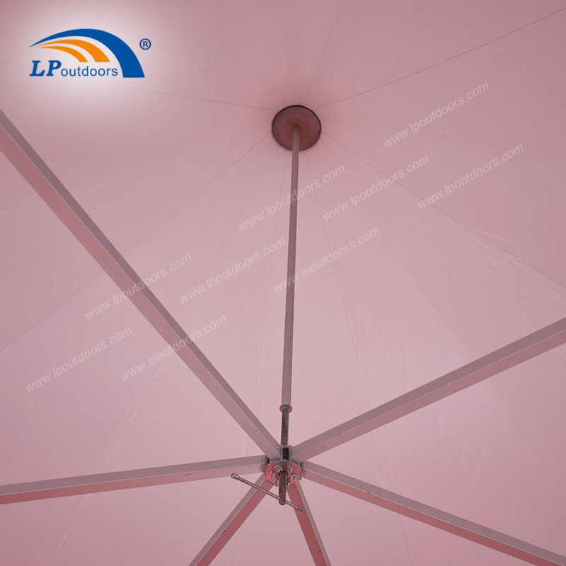Dia 12m Outdoor Luxury Hexagon Pagoda Tent with Glass Wall
