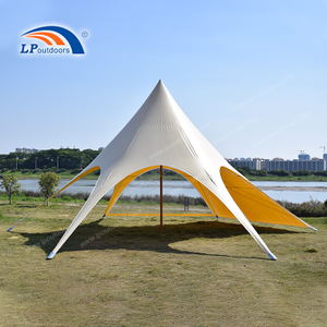 Wood Grain Star Tent | Faux Timber Canopy for Outdoor Glamping