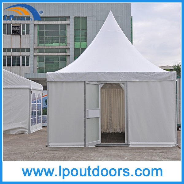 5mX5m Outdoor Pagoda Tent with Glass Window Door and Lining 